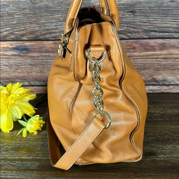 NWT Michael Kors Tan Leather Hamilton Tote Bag! - Picture 3 of 8